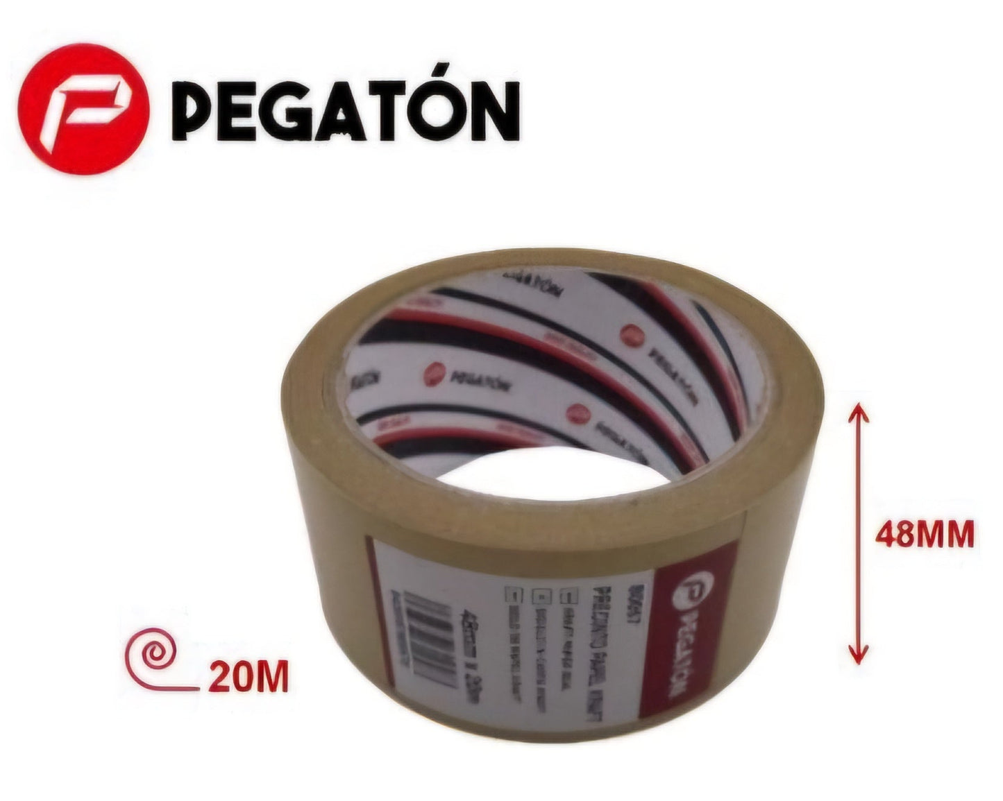 Precinto o cinta adhesiva kraft 4.8cm x 20m