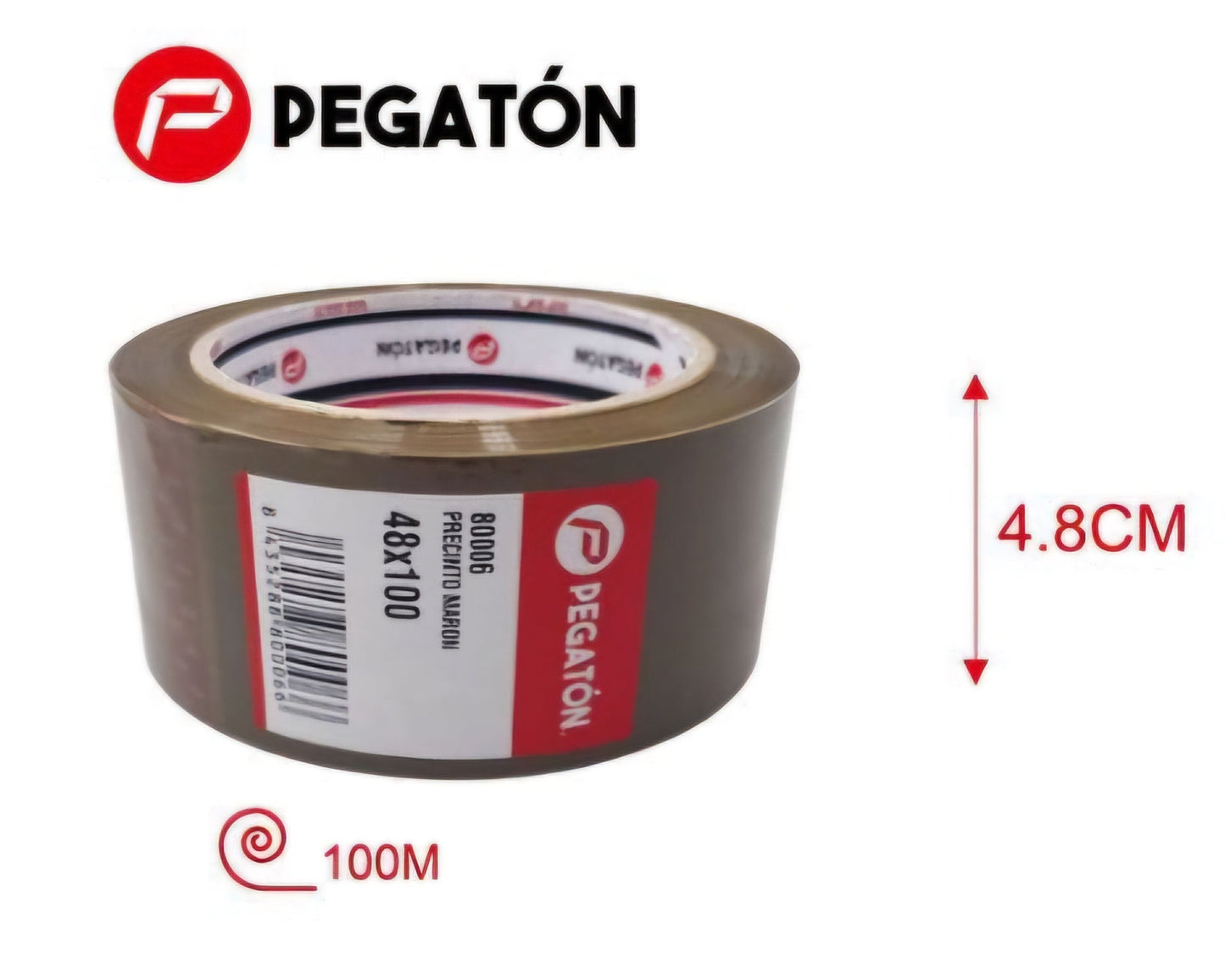 Precinto o cinta marrón 4.8cm x 100m