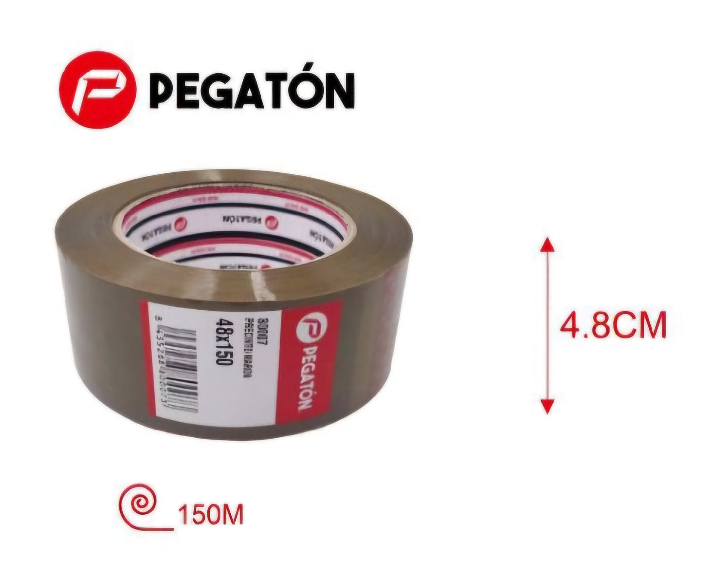 Precinto o cinta marrón 4.8cm x 150m
