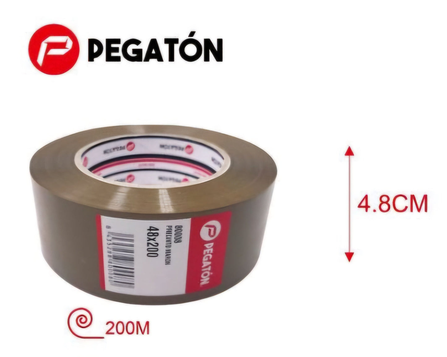Precinto o cinta marrón 4.8cm x 200m