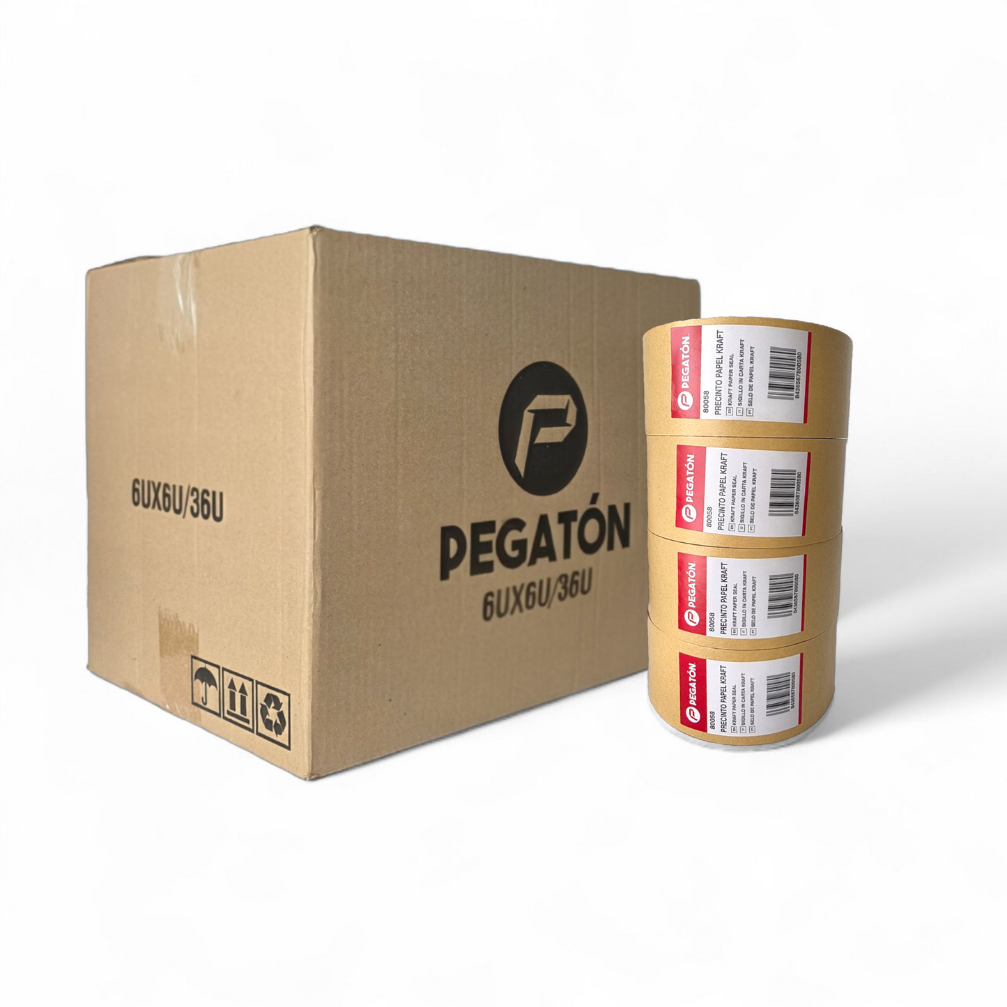 Precinto Adhesivo Papel Kraft 4.8cm x 40m