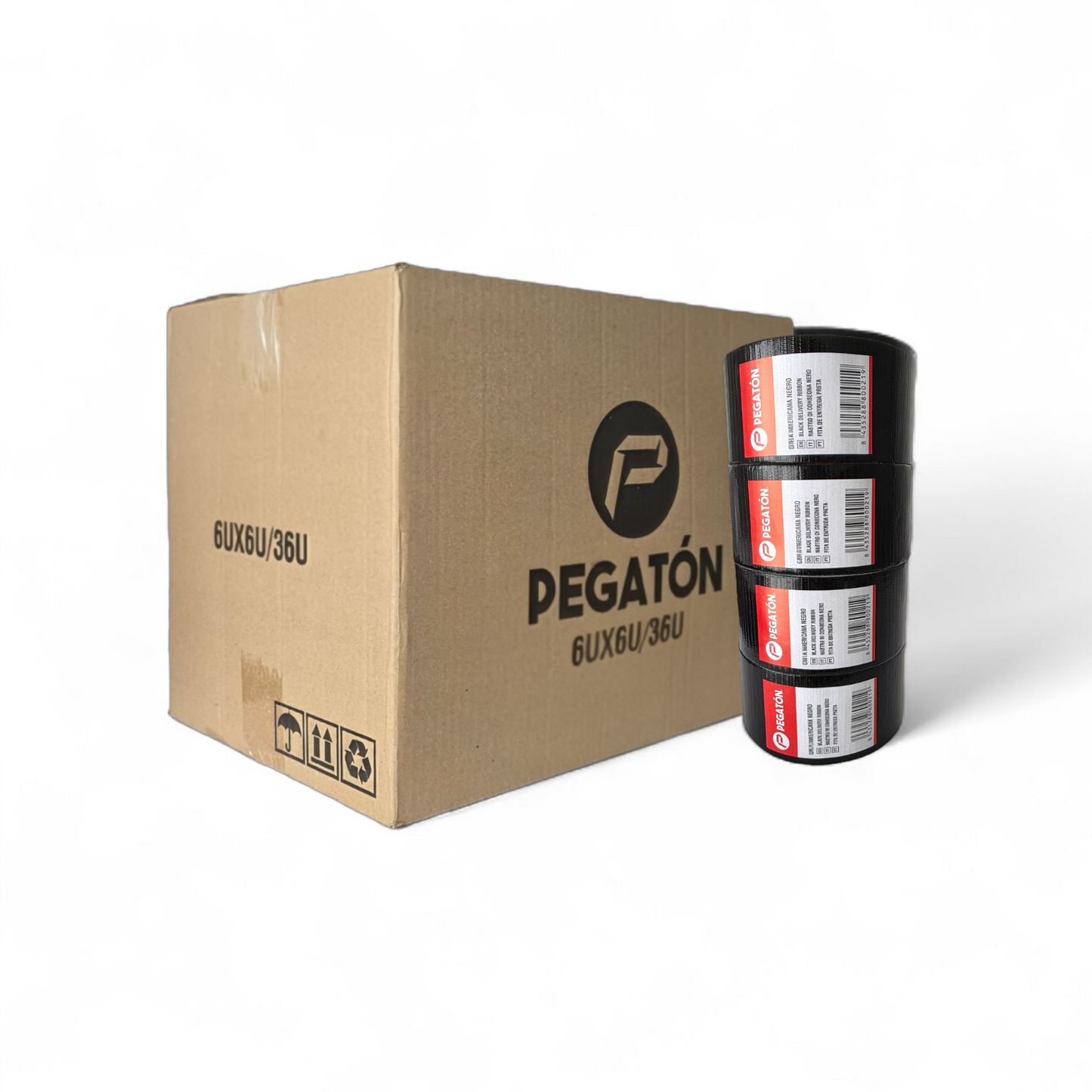 Precinto Adhesivo Americano Negro 4.8mc x 30m