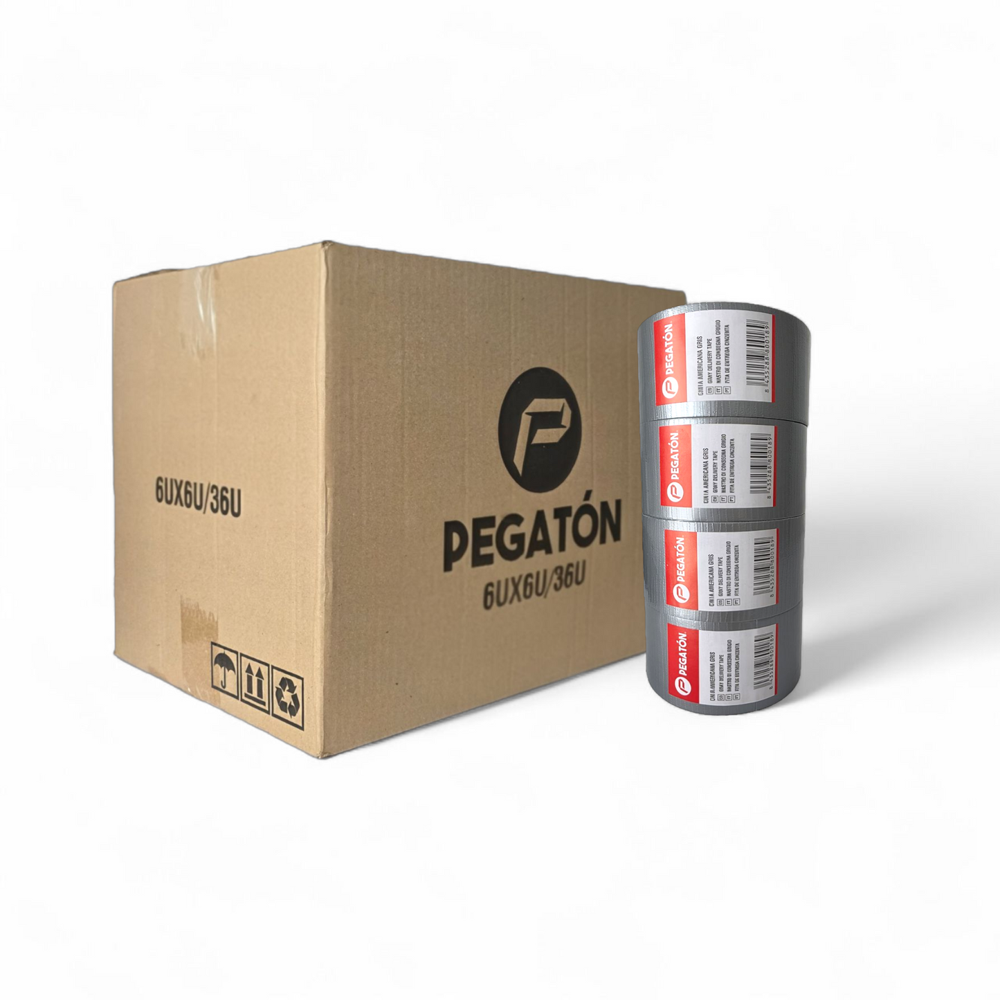Precinto Adhesivo Americano Gris 4.8cm x 30m