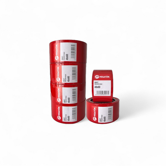 Precinto Adhesivo Rojo 4.8cm x 60m